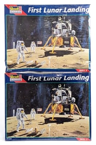 (2) 1/48 Revell First Lunar Landing Model Kits - Sealed