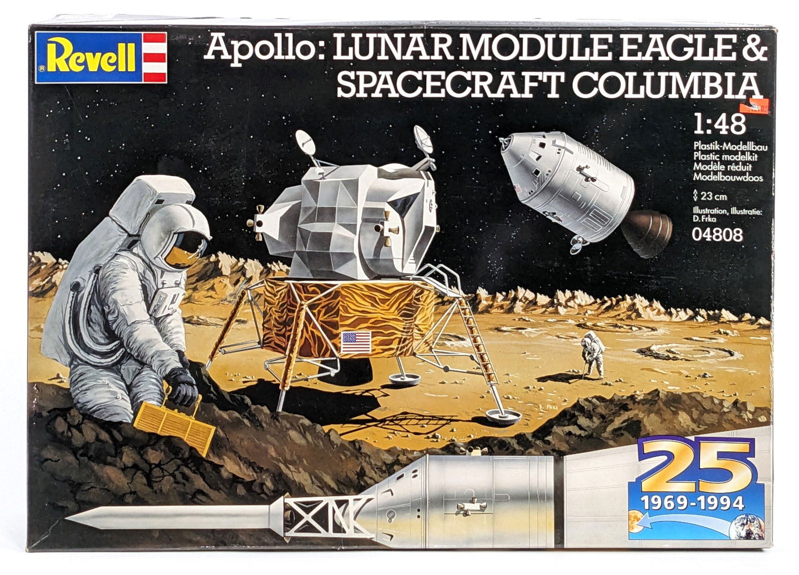 1/48 Revell Apollo Lunar Module Eagle & Spacecraft Columbia Model Kit - Sealed (1 of 6)