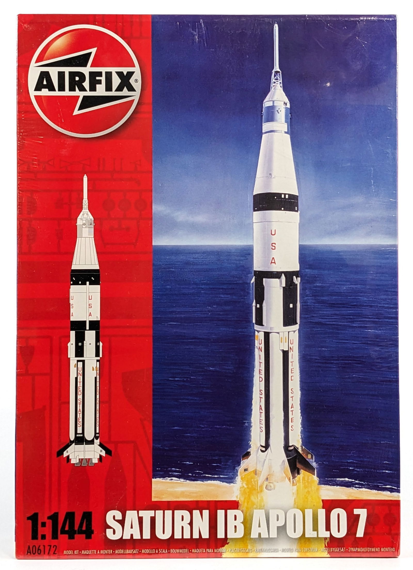 1/144 Airfix Saturn IB Apollo 7 Space Rocket Model Kit - Sealed (1 of 5)