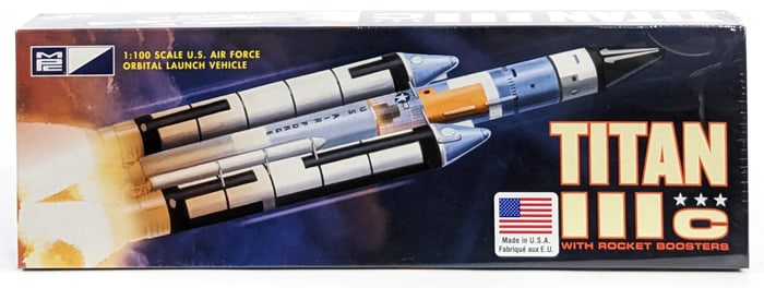 1/100 Scale MPC Titan lll C with Rocket Booster Model Kit - Sealed
