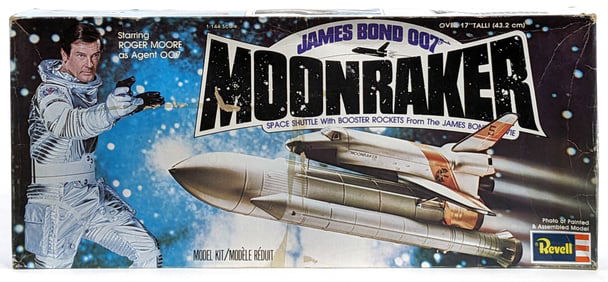 1/144 Scale Revell James Bond 007 Moonraker Space Shuttle w/ Booster Model Kit - NIB