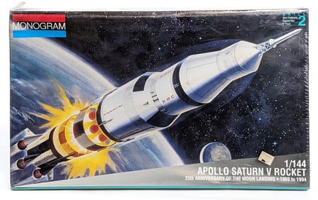 1/144 Scale Monogram Apollo Saturn V Rocket Model Kit - Sealed