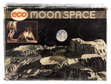 Vintage German ECO Moon Space Diorama Playset In Box