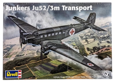 1/48 Scale Revell Junkers Ju52 / 3m German Transport Airplane Model Kit - Sealed