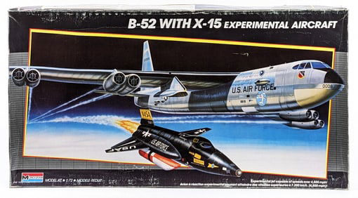 1/72 Scale Monogram B-52 with X-15 Experimental Aircraft Model Kit - NIB