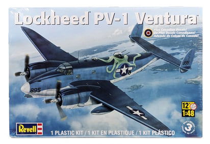 1/48 Scale Revell Lockheed PV-1 Ventura WWll Airplane Model Kit - Sealed