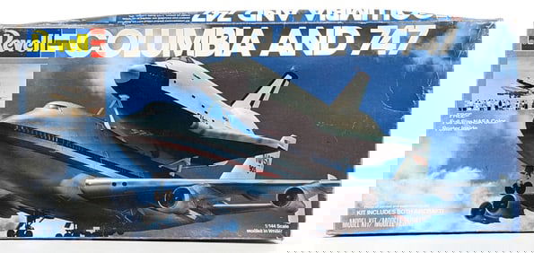1/144 Scale Revell Columbia Shuttle and 747 Airplane Model Kit - NIB