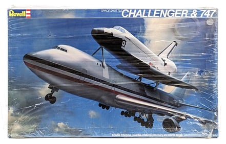 1/144 Scale Revell Space Shuttle Challenger & 747 Airplane Model Kit - NIB