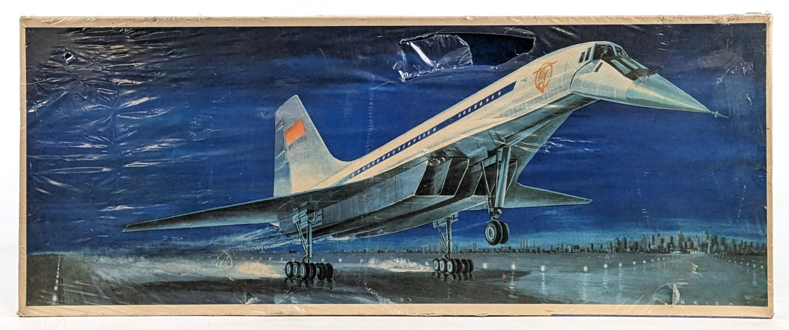 1/100 Scale VEB Plasticart Tupolev TU-144 Airliner Airplane Model Kit- Sealed (1 of 5)