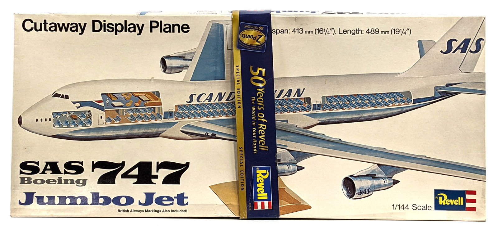 Revell Boeing SAS 747 Cutawayモデル 1/144 SAS Boeing 747 Jumbo Jet, Revell H-177-0240 (2006)
