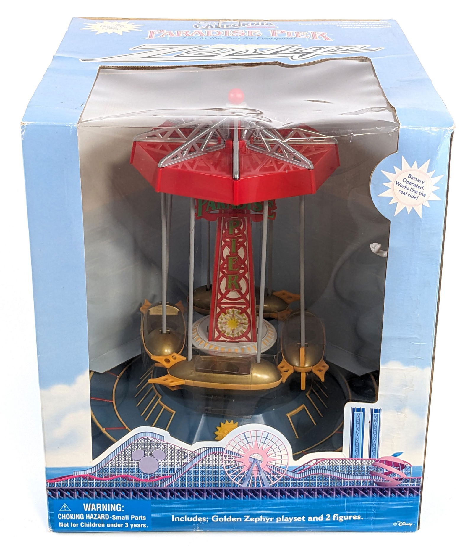 Disney's California Adventure Golden Zephyr Playset and 2 Figures (1 of 8)