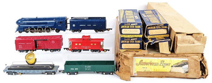 American Flyer Royal Blue Loco & Tender Train Set