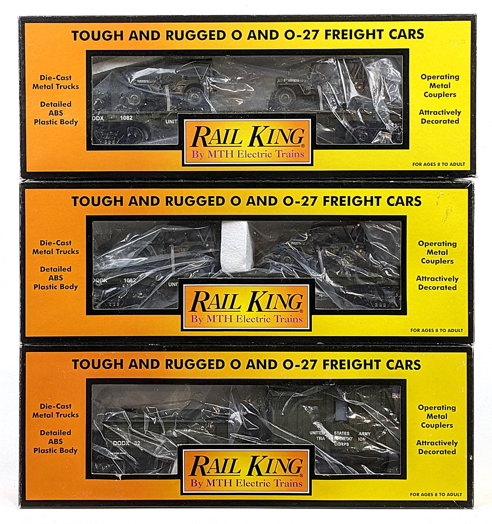 (3) MTH U.S. Army Cars (1 of 6)