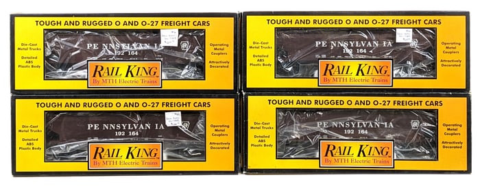 (4) MTH Pennsylvania Semi-Scale Hopper Cars (#30-7508)