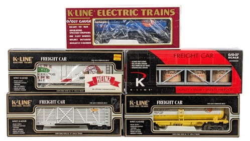 (5) K-Line Train Cars
