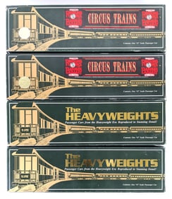 (4) K-Line Heavyweights Ringling Bros. Circus Train Cars