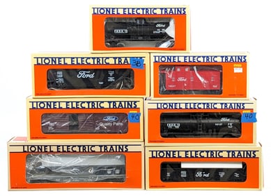 (7) Lionel Ford Train Cars