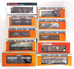 (10) Lionel Pennsylvania Train Cars