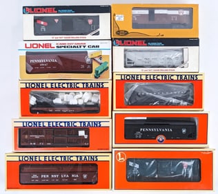 (10) Lionel Pennsylvania Train Cars