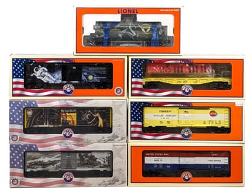 (7) Lionel Train Cars 19625 81205 81196 15034 83783 82878 83779