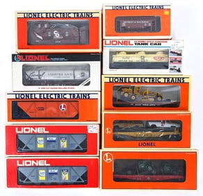 (10) Lionel Train Cars 19323 9148 16934 17534 19423 19303 (2) 9116 16348 17608