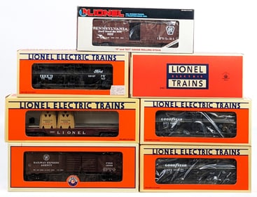 (7) Lionel Train Cars 6461 19604 16138 16666 15889 19212 16137