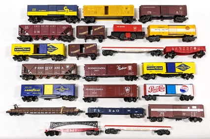 (20) Miscellaneous O Gauge Train Cars