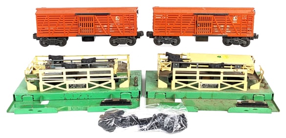 (2) Lionel Operating Cattle Cars