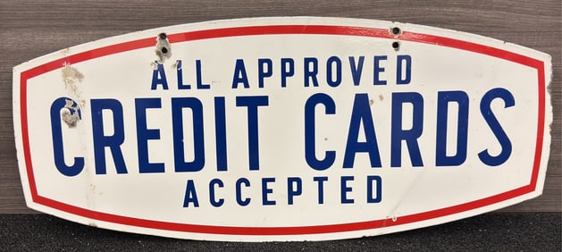Vintage DSP Credit Cards Sign