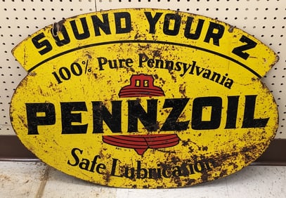 Vintage DST Pennzoil Sound Your Z Sign