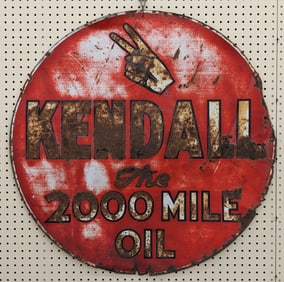 3ft Vintage DST Kendall Motor Oil Sign