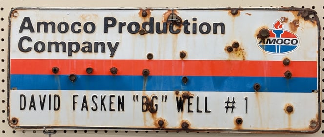 SSP Amoco Texas Well ?BG? #1 Marker Sign