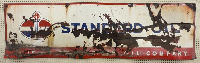8ft Vintage SSP Standard Oil Advertising Sign