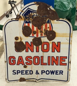 Vintage DSP Union Gasoline Adv Sign
