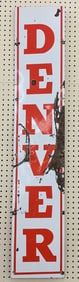 Vintage SSP Denver Vertical Sign 52x10
