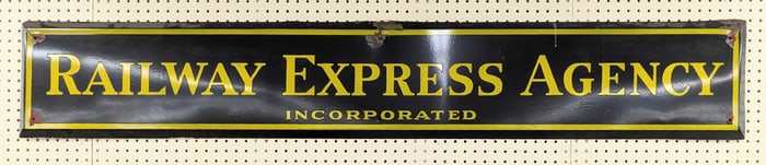 6ft Vintage SSP Railway Express Agency Sign