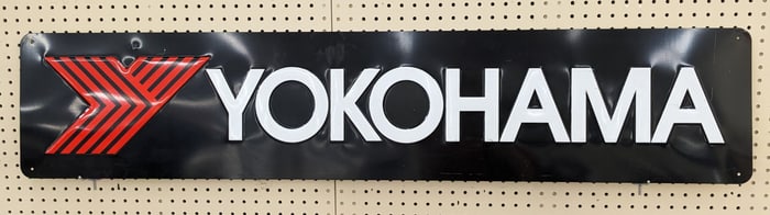 SST Yokohama Tires Embossed Sign