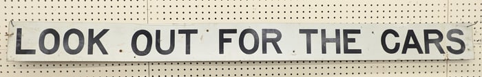 6ft Early SST Look Out For Cars Reflective Sign