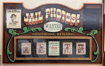 6-1/2ft Jail Photos Wood Sign From Casa Bonita
