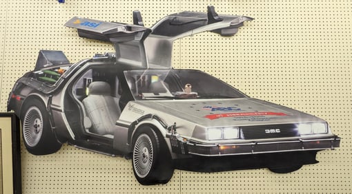 7ft Custom Back To The Future DMC Delorean Sign