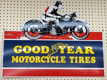 SSP Goodyear Motorcycle Tires Replica Sign