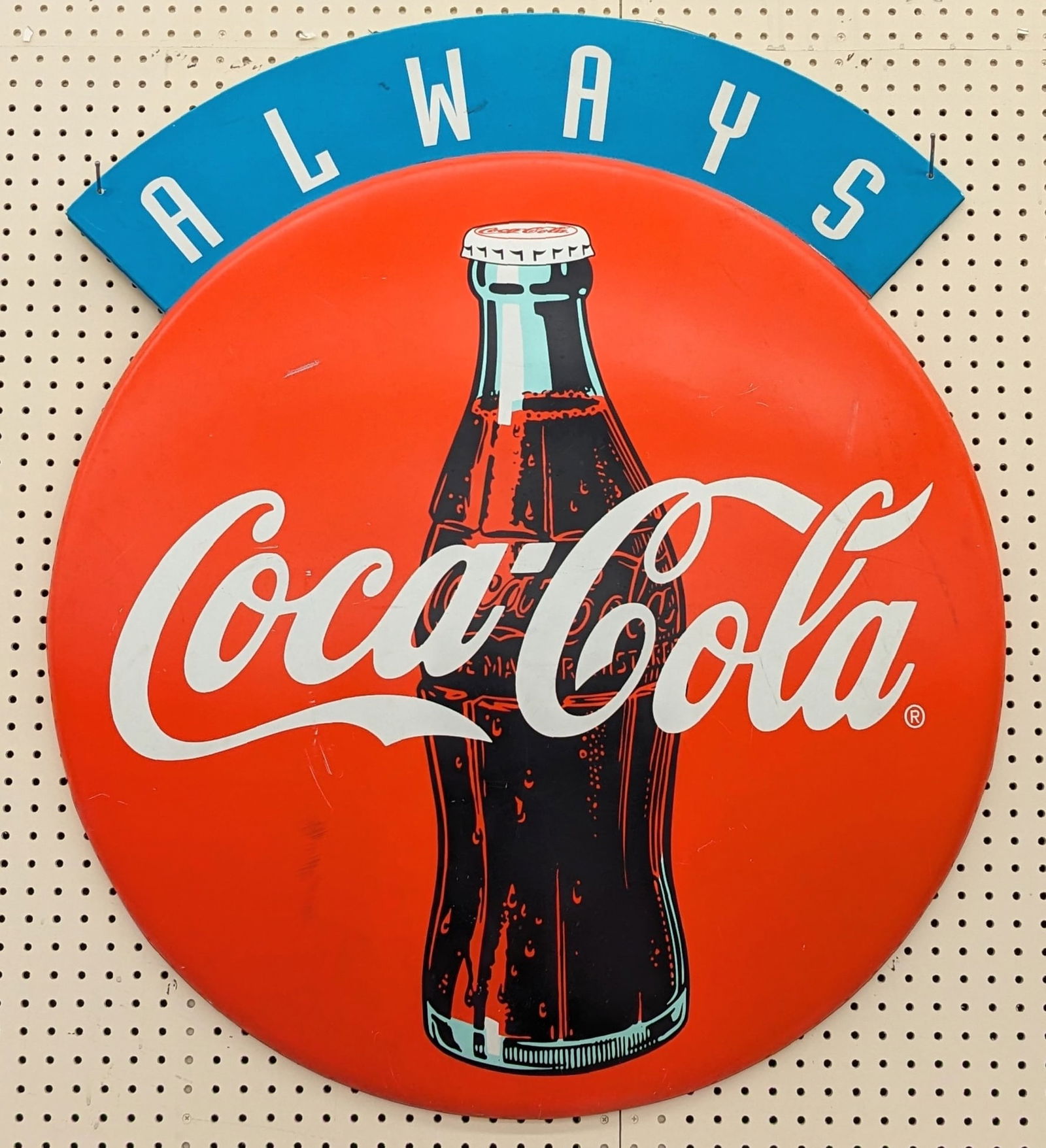 Coca Cola W/wave Logo Plastic Lighted Menu Sign