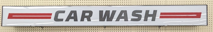 Over 7ft Lighted Car Wash Sign