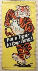 7ft Vintage Esso ? Put a Tiger In Your Tank? Banner