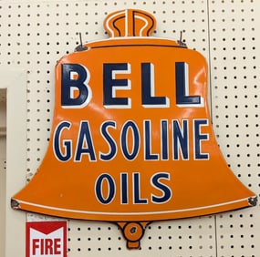 SSP Bell Gasoline Oils Die-Cut Replica Sign