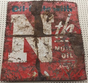 3ft Vintage SST CONOCO Nth Motor Oil Sign