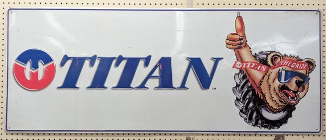 5ft SST Titan The Grizz Tires Embossed Sign