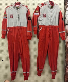 Pair Of Ariel Atoms Promotional Race Suits