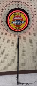 Custom DS Chevrolet / Mobilgas Neon Sign