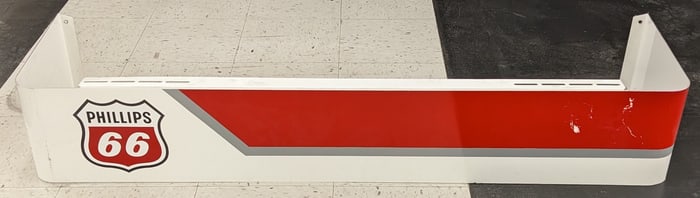 4-1/2ft Phillips 66 Service Station Metal Topper Sign
